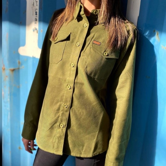 DIXXON Army Green Button Down Flannel - Picture 2 of 7